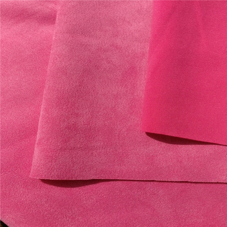 Knit Stretch Scuba Suede Fabric 280GSM for Garments, Seat Cover, Sofa, Upholstery etc.