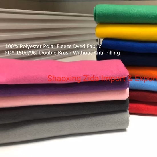 Ткань двойной боковой щетки FDY 150d/96f без анти