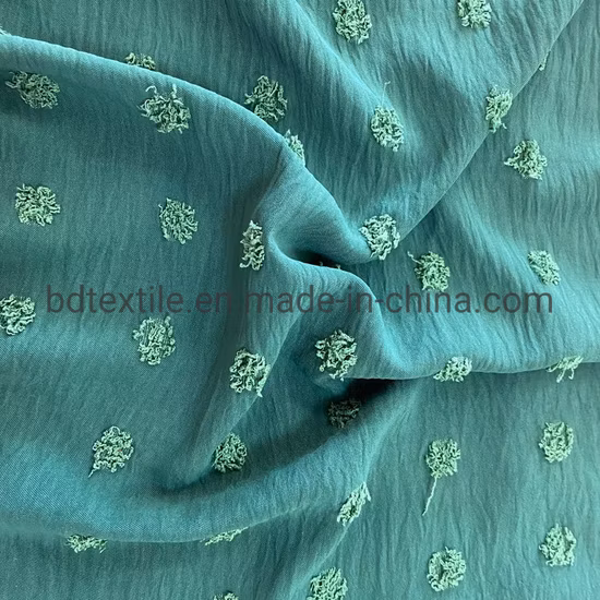 100% полиэстер жаккардовая ткань Cey круглая режущая ткань с цветами для одежды