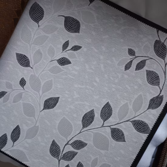 Лидер продаж, высококачественная бытовая ткань Cortinas, узор hojitas, 100% полиэстер, жаккардовая ткань для штор